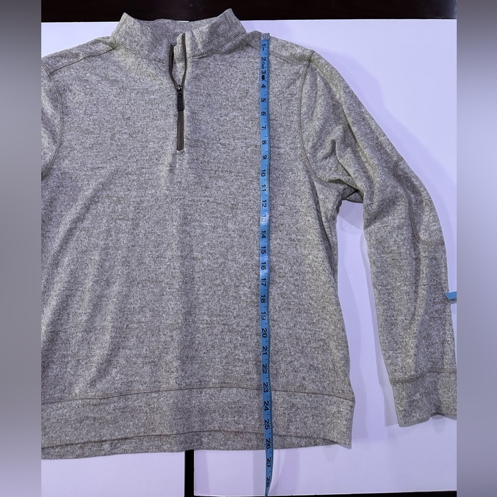 Greg Norman Men’s Medium Heather Gray 1/4 Zip Pullover Fleece Golf Sweatshirt - Picture 6 of 8